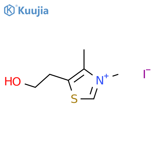 5-(2-Hydroxyethyl)-3,4-dimethylthiazolium iodide structure