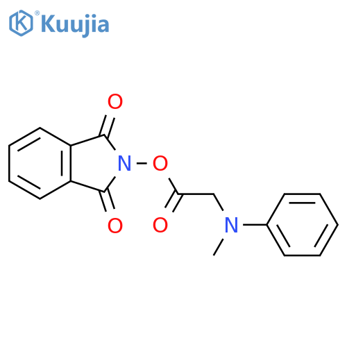 1,3-dioxo-2,3-dihydro-1H-isoindol-2-yl 2-[methyl(phenyl)amino]acetate structure
