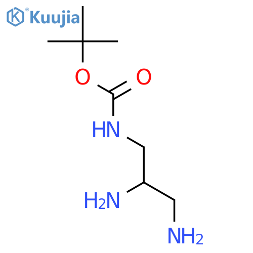 tert-butyl N-(2,3-diaminopropyl)carbamate structure