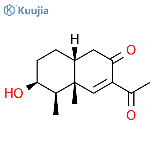 2(1H)-Naphthalenone,3-acetyl-4a,5,6,7,8,8a-hexahydro-6-hydroxy-4a,5-dimethyl-, (4aR,5R,6S,8aR)- structure