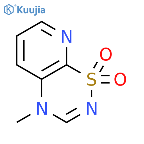 4H-Pyrido[3,2-e]-1,2,4-thiadiazine,4-methyl-, 1,1-dioxide structure