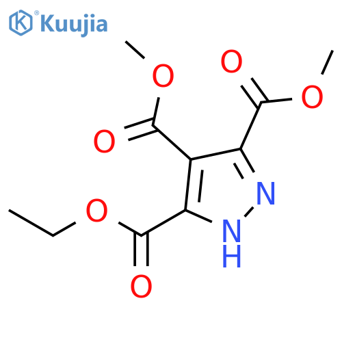 3-Ethyl 4,5-dimethyl 1H-pyrazole-3,4,5-tricarboxylate structure