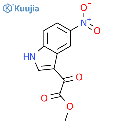 (5-Nitro-1H-indol-3-yl)-oxo-acetic acid methyl ester structure