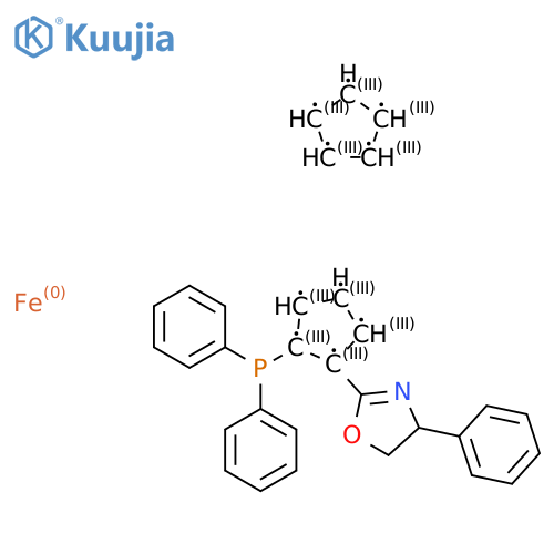 (2R)-1-[(4S)-4,5-Dihydro-4-phenyl-2-oxazolyl]-2-(diphenylphosphino)ferrocene structure