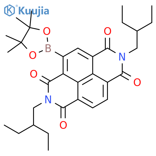 Benzo[lmn][3,8]phenanthroline-1,3,6,8(2H,7H)-tetrone, 2,7-bis(2-ethylbutyl)-4-(4,4,5,5-tetramethyl-1,3,2-dioxaborolan-2-yl)- structure
