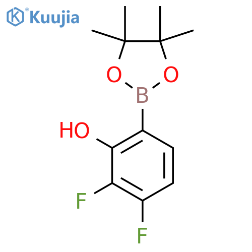 3,4-Difluoro-2-hydroxyphenylboronic acid pinacol ester structure