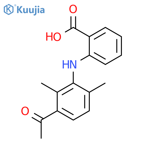 BENZOIC ACID, 2-[(3-ACETYL-2,6-DIMETHYLPHENYL)AMINO]- structure
