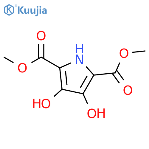 Dimethyl 3,4-dihydroxy-1H-pyrrole-2,5-dicarboxylate structure