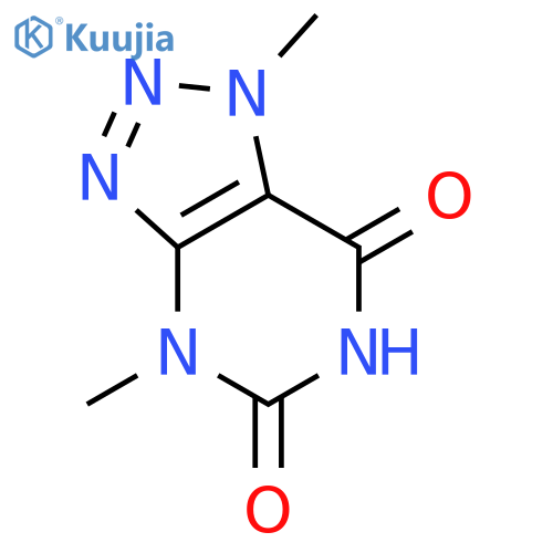1H-1,2,3-Triazolo[4,5-d]pyrimidine-5,7(4H,6H)-dione,1,4-dimethyl- structure