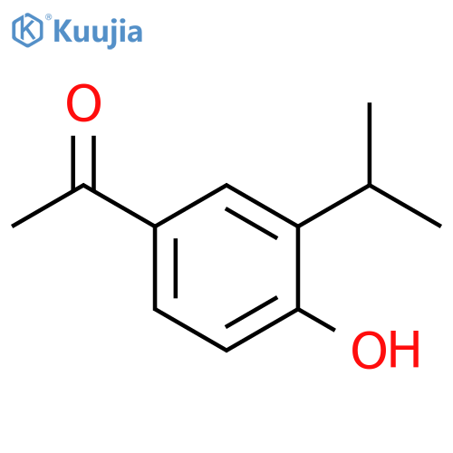 1-[4-HYDROXY-3-(PROPAN-2-YL)PHENYL]ETHAN-1-ONE structure