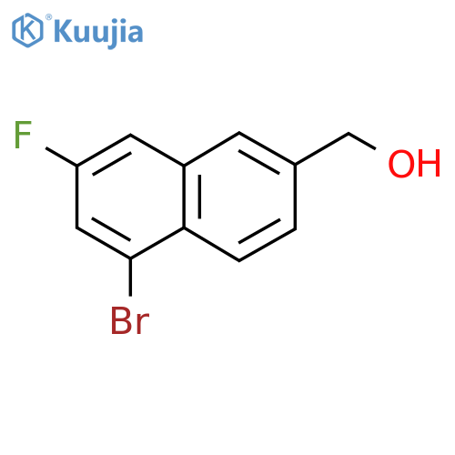 (5-Bromo-7-fluoronaphthalen-2-yl)methanol structure