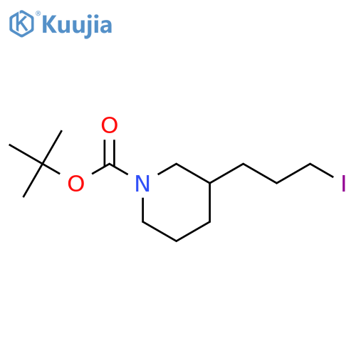 tert-butyl 3-(3-iodopropyl)piperidine-1-carboxylate structure