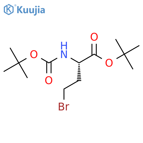 (S)-4-Bromo-2-tert-butoxycarbonylamino-butyric acid tert-butyl ester structure