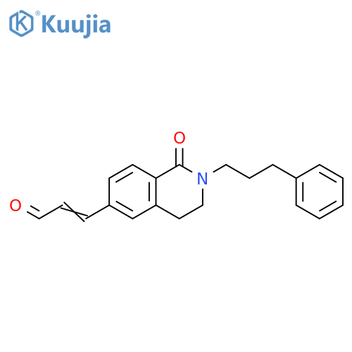 2-Propenal,3-[1,2,3,4-tetrahydro-1-oxo-2-(3-phenylpropyl)-6-isoquinolinyl]- structure