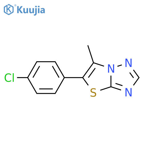 5-(4-Chlorophenyl)-6-methylthiazolo[3,2-B][1,2,4]triazole structure