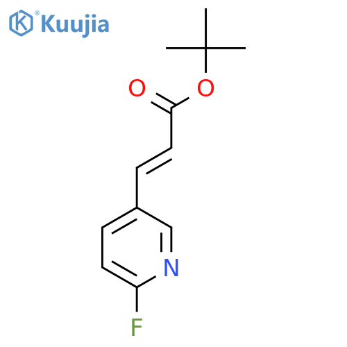 tert-butyl (2E)-3-(6-fluoropyridin-3-yl)prop-2-enoate structure