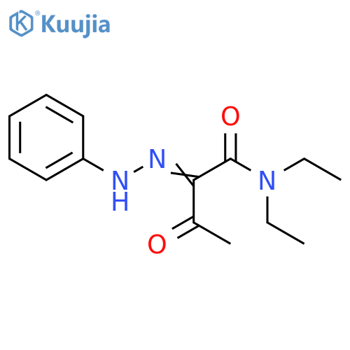 Butanamide, N,N-diethyl-3-oxo-2-(phenylhydrazono)- structure