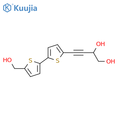 4-[5'-(Hydroxymethyl)[2,2'-bithiophen-5-yl]]-3-butyne-1,2-diol; (ξ)-form structure