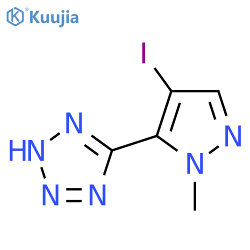 5-(4-iodo-1-methyl-1H-pyrazol-5-yl)-2H-1,2,3,4-tetrazole structure