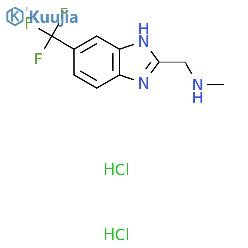 methyl({5-(trifluoromethyl)-1H-1,3-benzodiazol-2-ylmethyl})amine dihydrochloride structure