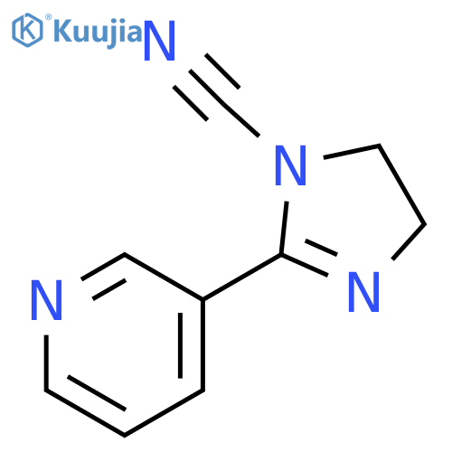 1H-Imidazole, 1-cyano-4,5-dihydro-2-(3-pyridinyl)- structure