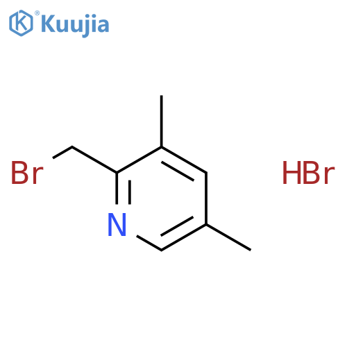 2-(Bromomethyl)-3,5-dimethylpyridine hydrobromide structure
