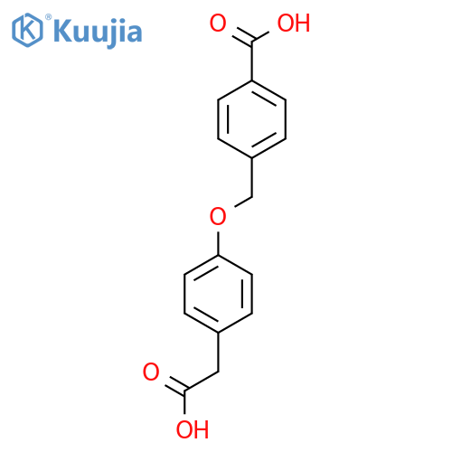 4-((4-(Carboxymethyl)phenoxy)methyl)benzoic acid structure