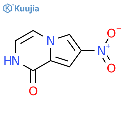 7-nitro-1H,2H-pyrrolo1,2-apyrazin-1-one structure