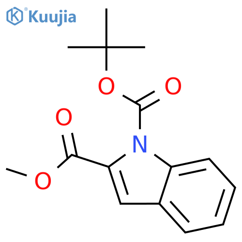 Tert-Butyl Methyl 1h-Indole-1,2-Dicarboxylate structure