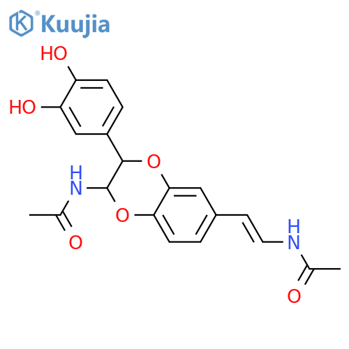2-Amino-3-(3,4-dihydroxyphenyl)-2,3-dihydro-1,4-benzodioxin-6-ethanamine; (2RS,3SR)-form, 1',2'-Didehydro(Z-), N,N'-di-Ac structure