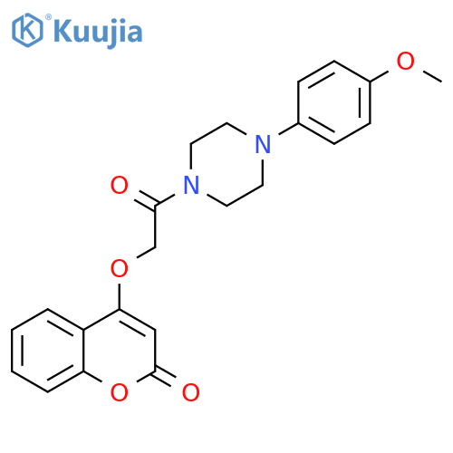 4-{2-4-(4-methoxyphenyl)piperazin-1-yl-2-oxoethoxy}-2H-chromen-2-one structure