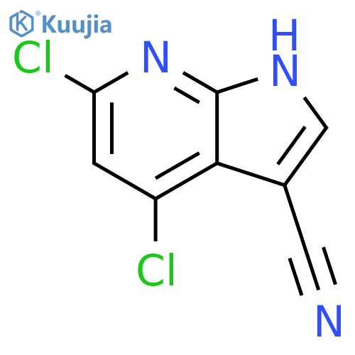 4,6-Dichloro-1h-pyrrolo[2,3-b]pyridine-3-carbonitrile structure