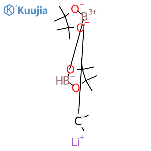 Borate(1-), [2,3-dimethyl-2,3-butanediolato(2-)-κO2,κO3](1,1-dimethylethyl)(4,4,5,5-tetramethyl-1,3,2-dioxaborolan-2-yl)-, lithium (1:1), (T-4)- structure