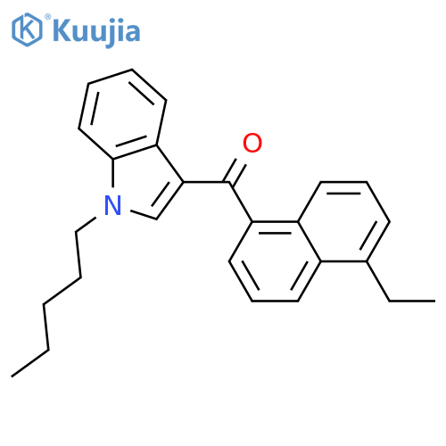 (5-ethyl-1-naphthalenyl)(1-pentyl-1H-indol-3-yl)-methanone structure
