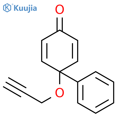 2,5-Cyclohexadien-1-one, 4-phenyl-4-(2-propyn-1-yloxy)- structure