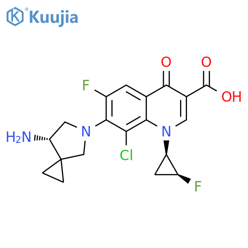 Sitafloxacin hydrate structure