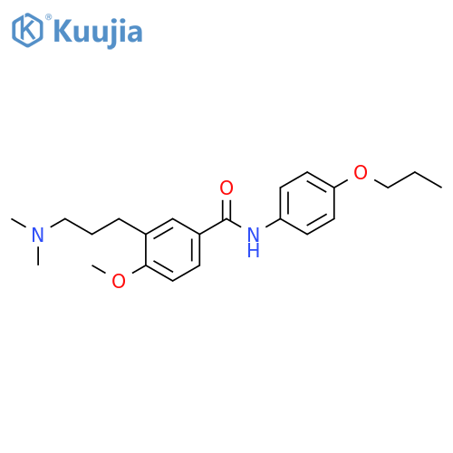 Benzamide,3-[3-(dimethylamino)propyl]-4-methoxy-N-(4-propoxyphenyl)- structure