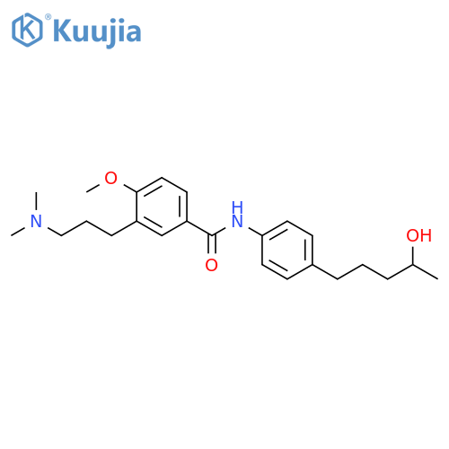Benzamide,3-[3-(dimethylamino)propyl]-N-[4-(4-hydroxypentyl)phenyl]-4-methoxy- structure