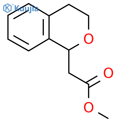 3,4-Dihydro-1H-2-benzopyran-1-acetic acid methyl ester structure