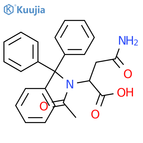 Ac-asn(trt)-oh structure
