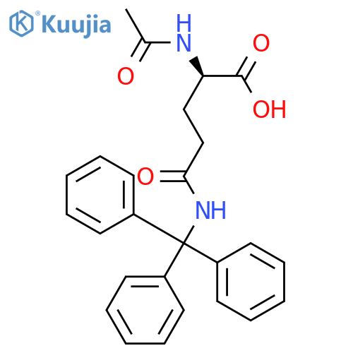 Ac-gln(trt)-oh structure