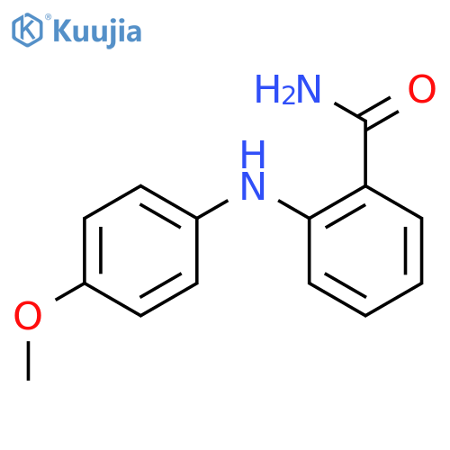 Benzamide, 2-[(4-methoxyphenyl)amino]- structure