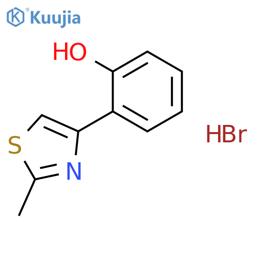2-(2-methyl-1,3-thiazol-4-yl)phenol hydrobromide structure