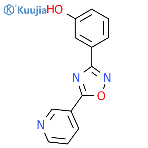 Phenol, 3-[5-(3-pyridinyl)-1,2,4-oxadiazol-3-yl]- structure