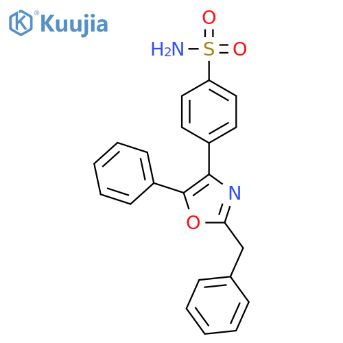 BENZENESULFONAMIDE, 4-[5-PHENYL-2-(PHENYLMETHYL)-4-OXAZOLYL]- structure