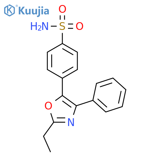 Benzenesulfonamide, 4-(2-ethyl-4-phenyl-5-oxazolyl)- structure