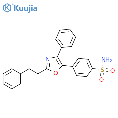 Benzenesulfonamide, 4-[4-phenyl-2-(2-phenylethyl)-5-oxazolyl]- structure