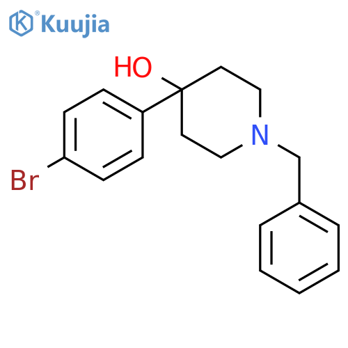 4-Piperidinol, 4-(4-bromophenyl)-1-(phenylmethyl)- structure