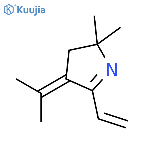 2H-Pyrrole, 5-ethenyl-3,4-dihydro-2,2-dimethyl-4-(1-methylethylidene)- structure