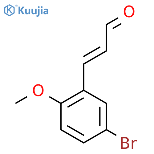 3-(5-bromo-2-methoxyphenyl)prop-2-enal structure